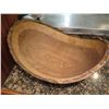 Image 2 : Decorative Curved Oval Wooden Bowl
