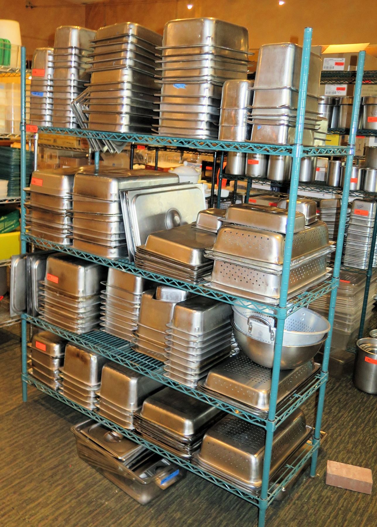 Intermetro Industries Green Metal Wire Mesh 4 Tier Shelf (shelf only ...