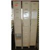 Image 1 : Qty 3 Tall Storage Lockers w/ 6 Compartments