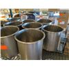 Image 2 : Qty 10 Round Stainless Steel Soup Containers & Insets