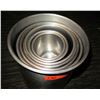 Image 2 : Qty 6 Round Stainless Steel Nesting Containers