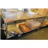 Image 1 : Stainless Steel Work Table w/ Undershelf 62"x30"x41" (table only)