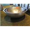 Image 2 : Qty 2 Stainless Steel Nesting Bowls 22" & 24" Diameter