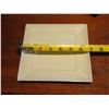 Image 8 : Qty Approx. 30  Rene Ozorio Aura White Square Side Plates 7" Diameter