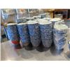Image 2 : Qty Approx. 75 White Blue Rice Bowls 3.5" Diameter