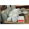 Image 1 : Multiple Square & Round Plates in Misc Sizes, Glass Bowls, Serving Dishes, etc