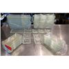 Image 1 : Qty 64 Clear Multi-Section Condiment Dishes 6" & 11" Long