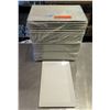 Image 1 : Qty Approx. 30 FOH Front of the House White Rectangle Plates 11"x7"