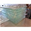 Image 2 : Qty Approx. 9 Clear 4-Section Rectangle Condiment Trays 12"x6"