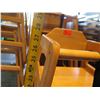 Image 8 : Qty 6 Stacking Wooden Baby High Chairs 12" Diameter x 28" High