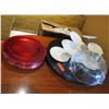 Image 1 : Multiple Medici Decorative Plates, Cake Cover & Misc Dishes