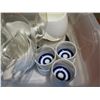 Image 2 : Bin Clear Glass Containers w/ Lids, Ceramic Condiment Cups, Creamers, etc