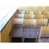 Image 2 : Qty 16 Wood Backed Chairs w/ Upholstered Seats 34" High