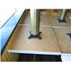 Image 2 : Qty 13 Square White Tables w/ Pedestal Base 30"x30"x29"