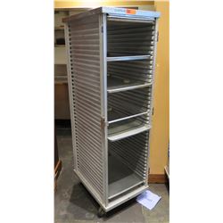 Commercial Rolling Metal Pan Storage Rack 21"x27.5"x69"