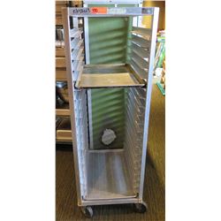 Commercial Rolling Metal Pan Storage Rack 21.5"x26"x64"