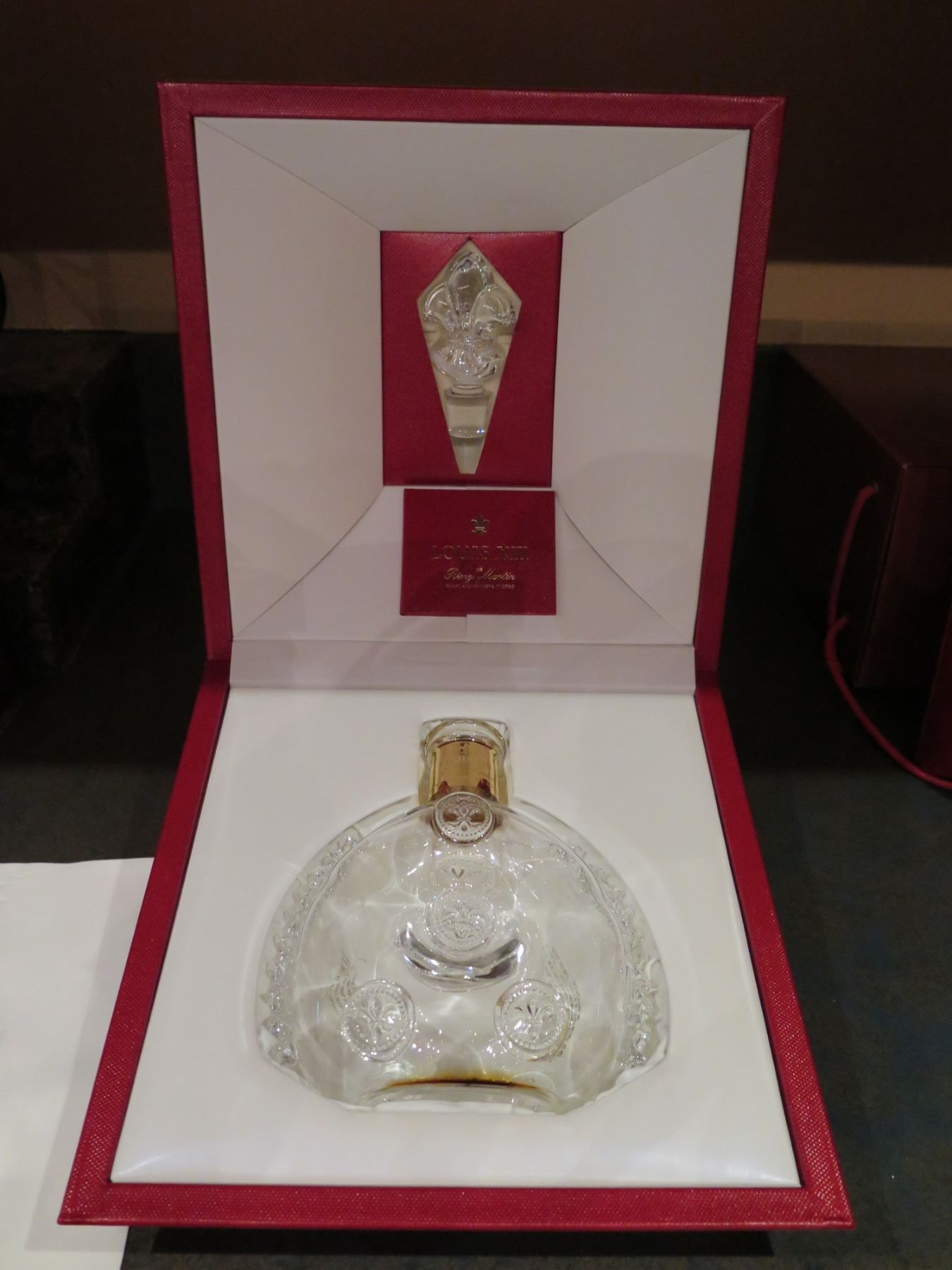 Remy Martin Louis XIII Decanter Baccarat Empty Bottle Box Paper Same Serial