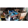 Image 1 : Box of mugs and onion soup dishes with utensils and spotlight