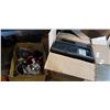 Image 2 : 2 Boxes of computer towers and electronics