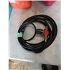 Image 2 : 3 JERRY CANS AND PROPANE HOSE WITH REGULATOR