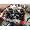 Image 1 : TRAY OF POWER SUPPLIES, AV CABLES, ELECTRONICS
