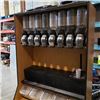 Image 2 : 7FT TALL BY 5 FT WIDE BULK FOODS STATION WITH DISPENSERS AND BINS