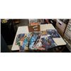 Image 1 : Box of bagged marvel and dc comics
