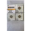 Image 2 : 7 CANADIAN SILVER WAR-TIME KING GEORGE VI SILVER DIMES 1938-1844  .800 SILVER