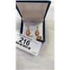 Image 2 : 10K GOLD EARRING AND PENDANT