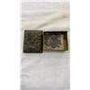 Image 2 : EASTERN METAL DRESSER BOX, WOOD JEWELRY BOX AND  METAL DRESSER BOX