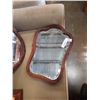 Image 2 : 2 VINTAGE WOOD FRAMED MIRRORS