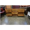 Image 2 : OAK 8 DRAWER DRESSER