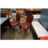 Image 2 : 2 antique studded leather chairs