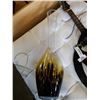 Image 1 : 25 INCH TALL ART GLASS VASE LEOPARD PATTERN