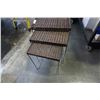 Image 2 : 3 nesting decorative metal and woven tables
