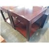 Image 2 : PAIR OF MODERN 1 DRAWER ENDTABLES