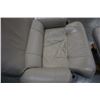 Image 9 : WHITE LEATHER RECLINING CHAIR AND OTTOMAN