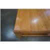 Image 6 : OAK COFFEE TABLE APPROX 3 FOOT ACROSS
