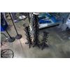 Image 1 : 3 decorative metal stands 33" 25", 19"