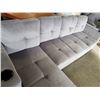 Image 7 : BRAND NEW GREY FABRIC 2 PC SECTIONAL SOFA WITH CUPHOLDERS, AND REMOVABLE PILLOW BACKS, RETAIL $1299 