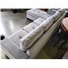 Image 9 : BRAND NEW GREY FABRIC 2 PC SECTIONAL SOFA WITH CUPHOLDERS, AND REMOVABLE PILLOW BACKS, RETAIL $1299 