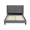 Image 8 : BRAND NEW HUSKY "MEGAN" QUEENSIZE GREY FABRIC BEDFRAME