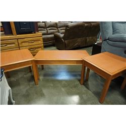 3 PIECE COFFEE AND ENDTABLE SET