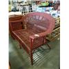 Image 2 : RED WICKER LOVESEAT