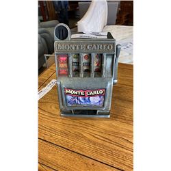 MONTE CARLO SLOT MACHINE COIN BANK