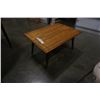 Image 1 : Vintage walnut MCM side table