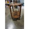 Image 2 : ROLING 2 TIER OAK ENDTABLE