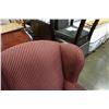 Image 3 : STRIPED WINGBACK CHAIR