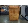 Image 2 : PINE HIGHBOY DRESSER WITH GALLERY