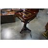 Image 8 : ANTIQUE LIFT TOP STAND WITH ORGANIZERS